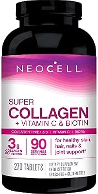 NeoCell Super Collagen + Vitamin C and Biotin 270 Tablets